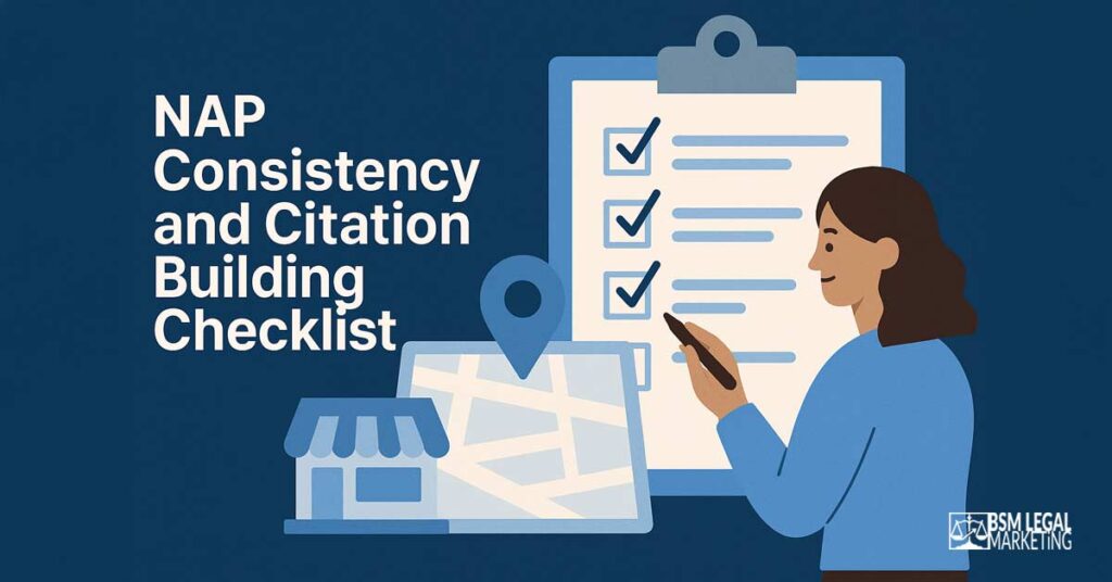 NAP Consistency and Citation Building Checklist for Lawyers