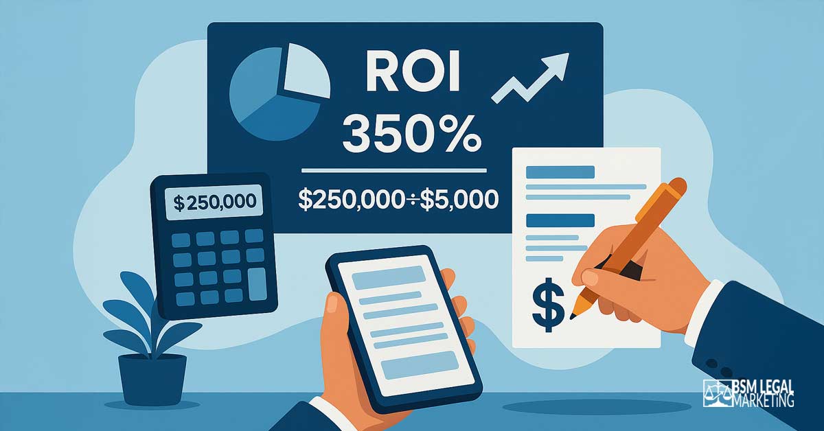Area Landing Pages for Law Firms : ROI Calculation for Law Firms