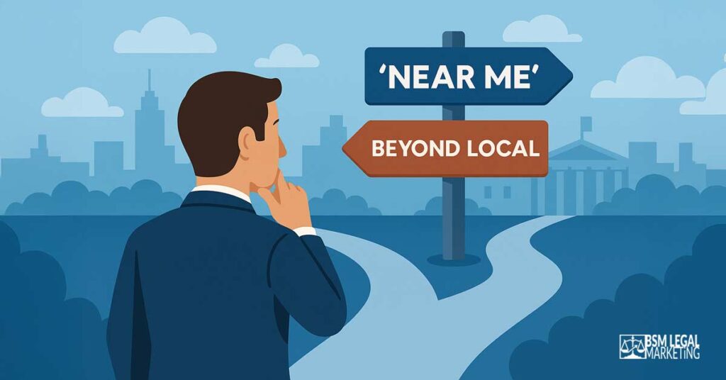 When to Expand Beyond Near Me Focus for Law Firms