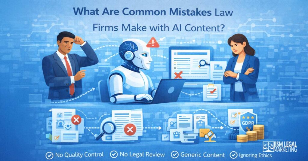 What are Common Mistakes Law Firms Make with AI Content